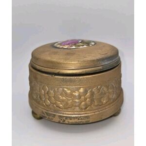 Vintage 1930s Vanity‎ Powder Puff Wind Up Music Box